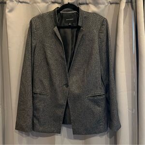 Banana Republic Factory Gray Textured Blazer
